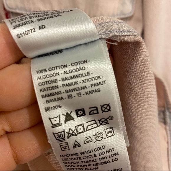 Levi’s pink Shacket button down NWT - M - Picture 3 of 8